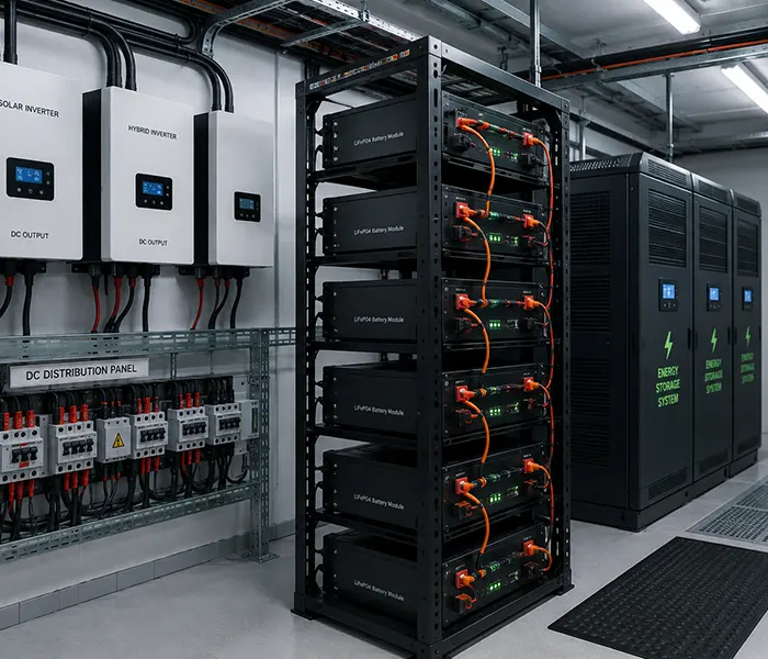 DC power battery technology and energy storage infrastructure