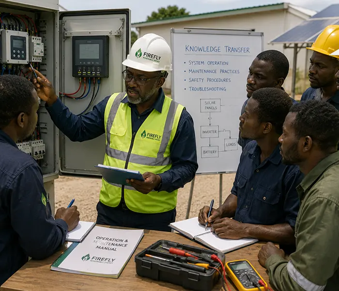 Knowledge transfer and local technical capacity development