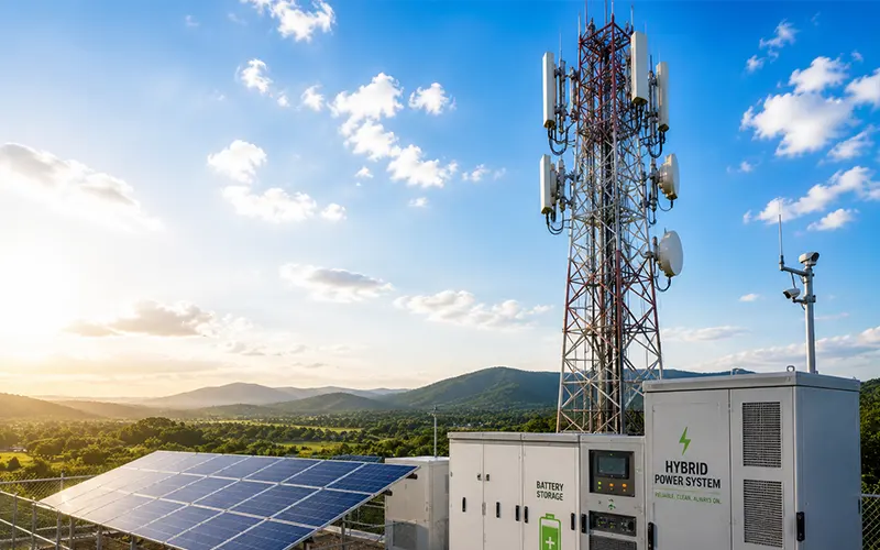 Solar powered telecom tower energy solution