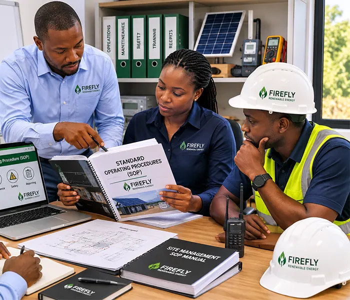 Standard operating procedures for energy infrastructure management