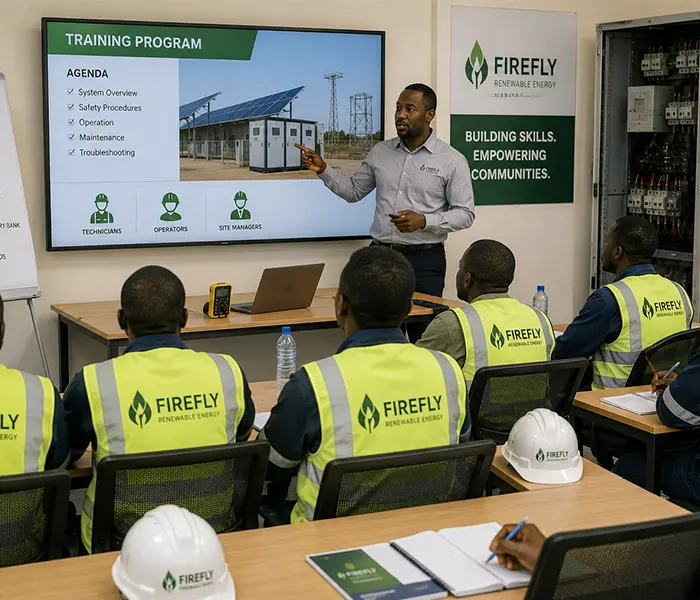 Technical training program for renewable energy technicians